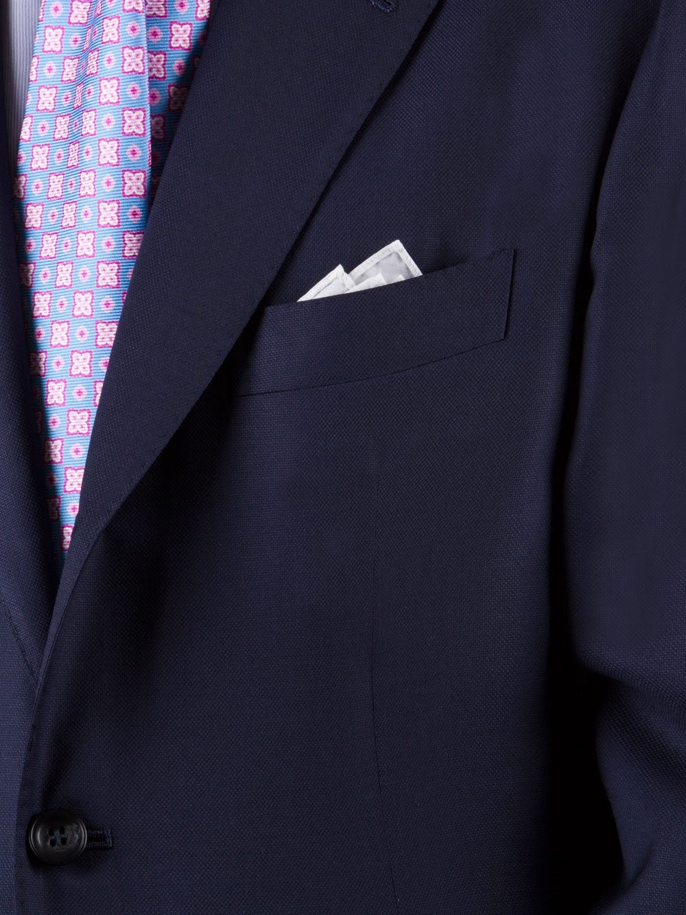 Однобортный синий пиджак — изображение 2